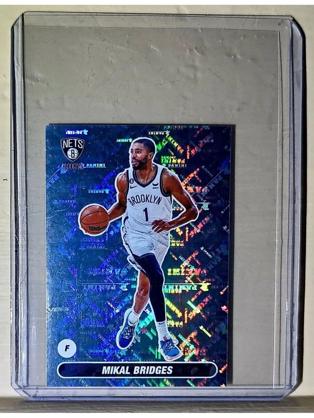 2023-24 Mikal Bridges Panini NBA Basketball #127 Sticker Brooklyn Nets